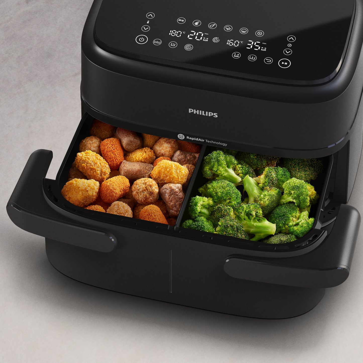 Philips 1000 series FlexDrawer Dual Basket Air Fryer 7.1 Liters